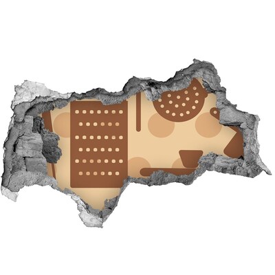 Samoprzylepna naklejka Wnętrze z motywem retro