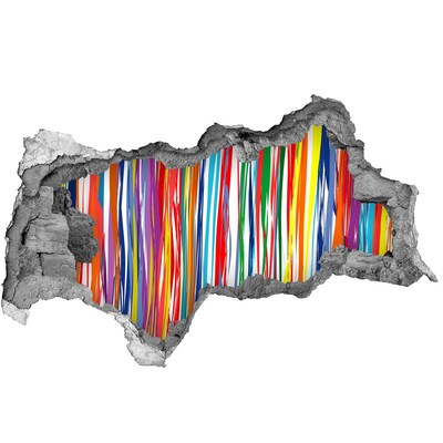 Dziura 3d fototapeta naklejka Kolorowy wybuch kreatywności