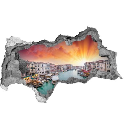 naklejka fototapeta 3D widok beton Wenecja o wschodzie słońca