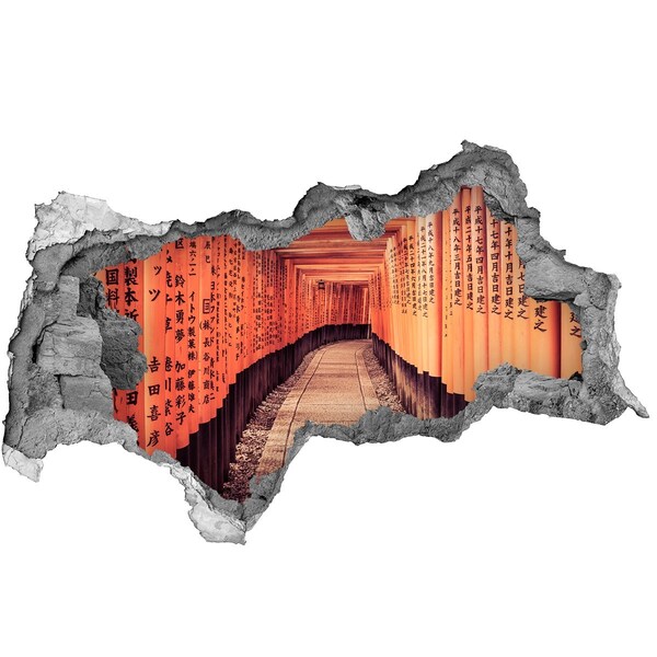 Vinilo adhesivo boquete en la pared rota Santuario Fushimi Inari