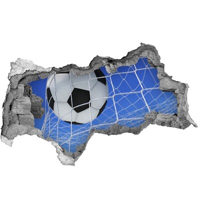 Fototapeta dziura na ścianę 3d Gol w piłce nożnej