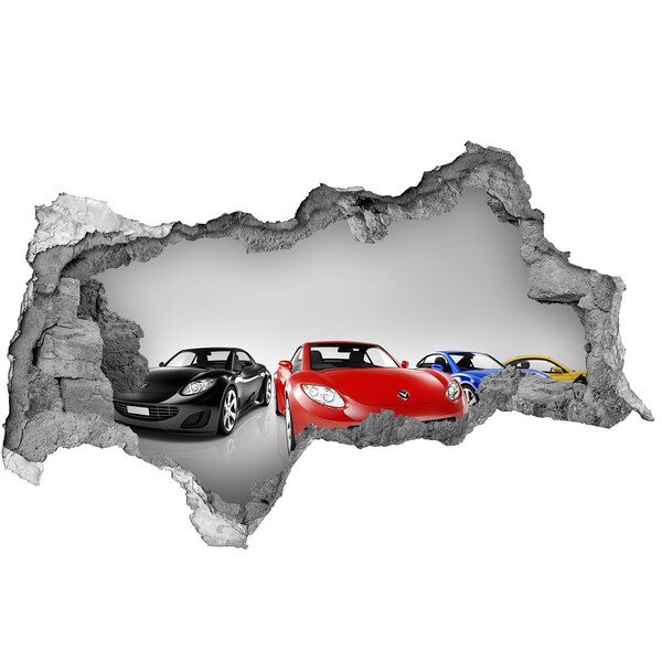 Vinilo adhesivo boquete en la pared rota Sueños de carreras