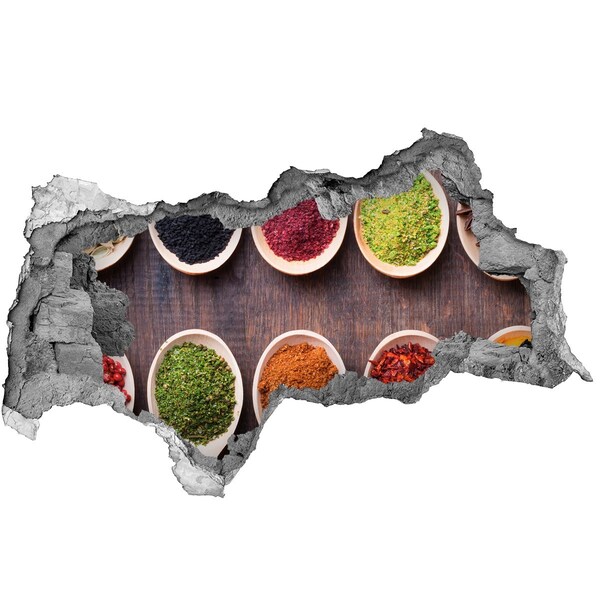 Vinilo adhesivo boquete en la pared rota Paraíso de las especias