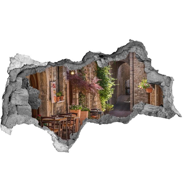 naklejka fototapeta 3D widok Urokliwa uliczka w miasteczku