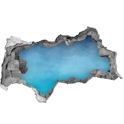 Dziura 3d fototapeta na ścianę naklejka Niebo nad oceanem