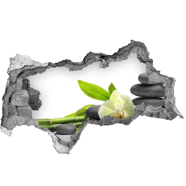 Pegatina decorativa agujero en la pared 3d Rincón de spa relajante