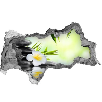 Fotomural autoadhesivo efecto agujero 3d Un oasis de paz en la naturaleza