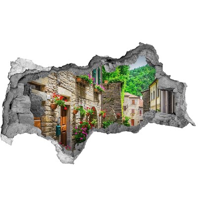 Fototapeta dziura na ścianę 3d Urokliwa uliczka w miasteczku