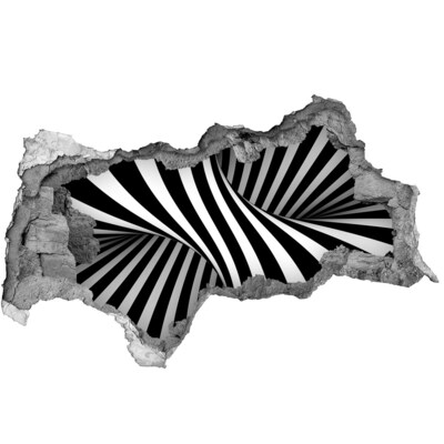 Dziura 3d fototapeta na ścianę Złudzenie optyczne w ścianie