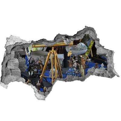 Fotomural autoadhesivo efecto agujero 3d Antigüedades en una tienda misteriosa