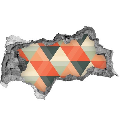 Fotomural autoadhesivo efecto agujero 3d Patrones geométricos en el agujero