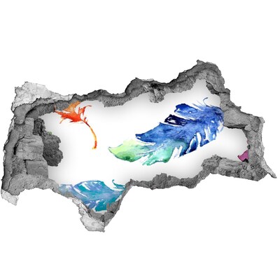 Vinilo adhesivo boquete en la pared rota Océano tropical