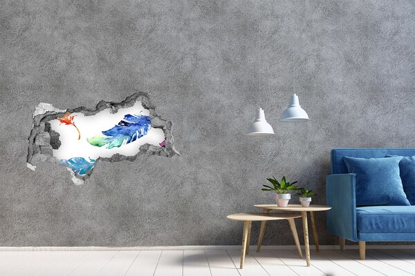 Vinilo adhesivo boquete en la pared rota Océano tropical