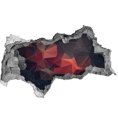 Vinilo efecto 3d pared rota irregular Agujero abstracto en la pared