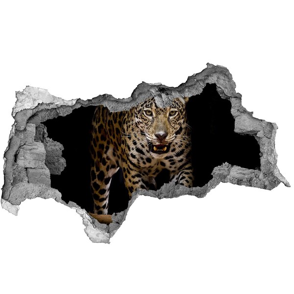 Fotomural autoadhesivo efecto agujero 3d Tigre en la jungla