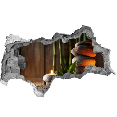 Vinilo adhesivo boquete en la pared rota Un oasis de paz