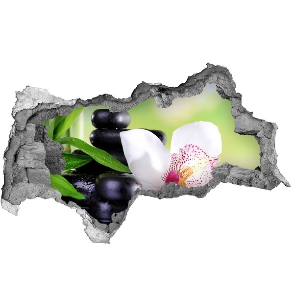 Vinilo efecto 3d pared rota irregular Relájese en el spa