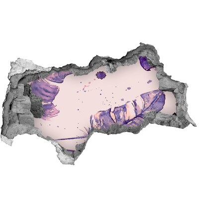 Fotoobraz dziura na ścianę naklejka Tropikalny raj za ścianą