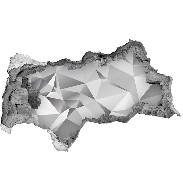 Vinilo adhesivo boquete en la pared rota Tesoro de diamantes brillantes