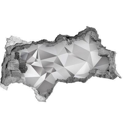 Vinilo adhesivo boquete en la pared rota Tesoro de diamantes brillantes