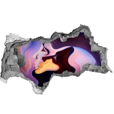 Dziura 3d fototapeta naklejka Zmysłowe Oblicza Miłości