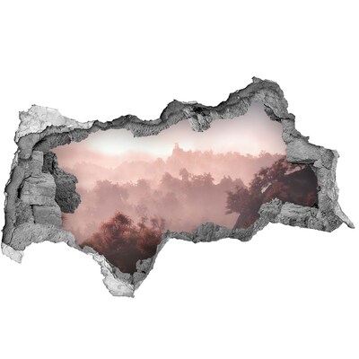 naklejka fototapeta 3D widok Górski krajobraz o poranku