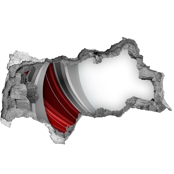 Dziura 3d fototapeta na ścianę naklejka Zniszczona ściana z efektem głębi