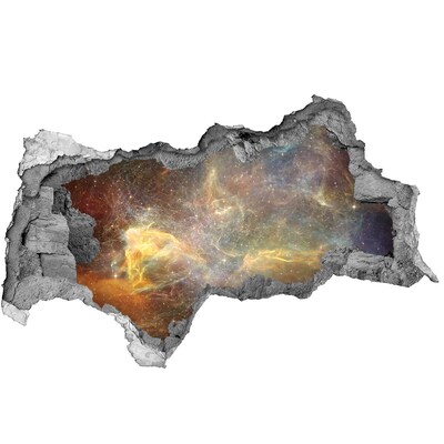 Fotomural autoadhesivo efecto agujero 3d Agujero espacial en la pared