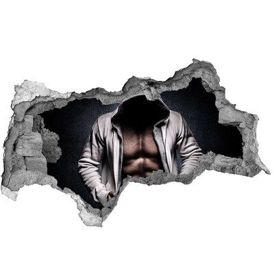 Samoprzylepna dziura na ścianę Mocny trening w stylu urbanowym