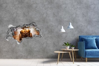 Foto zdjęcie dziura na ścianę Rajdowy quad w akcji