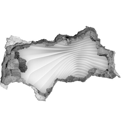 Fotomural autoadhesivo efecto agujero 3d Muro roto con efecto espejo