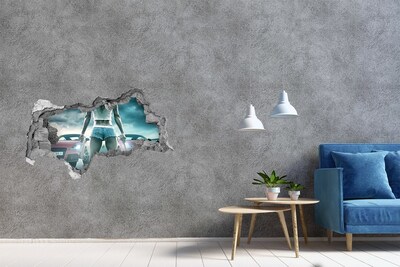 Vinilo adhesivo boquete en la pared rota Emociones aceleradas