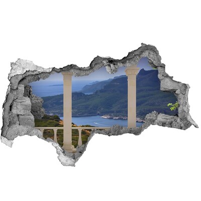 Fototapeta dziura na ścianę 3d Widok na malowniczą zatokę