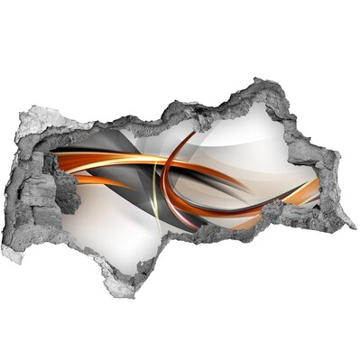 Dziura 3d fototapeta na ścianę Abstrakcyjny wyciek kolorów