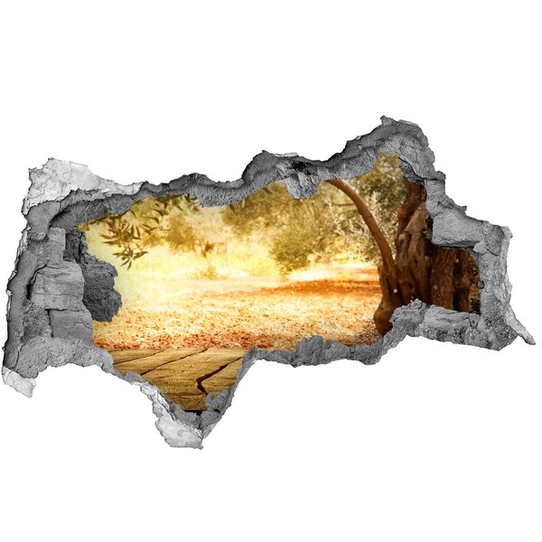 naklejka fototapeta 3D widok Ogród w promieniach słońca