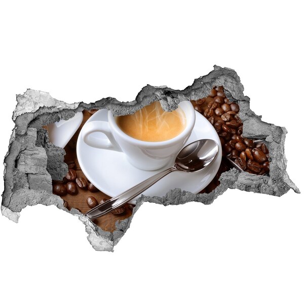 Pegatina decorativa agujero en la pared 3d Café de estilo industrial