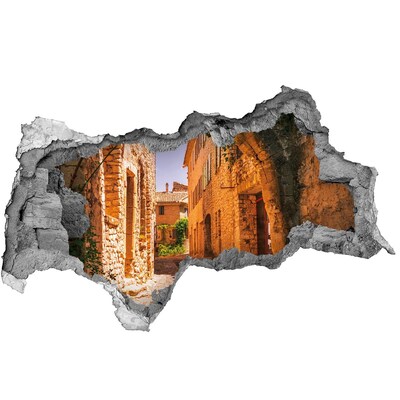 Fototapeta dziura na ścianę 3d Urok średniowiecznej uliczki