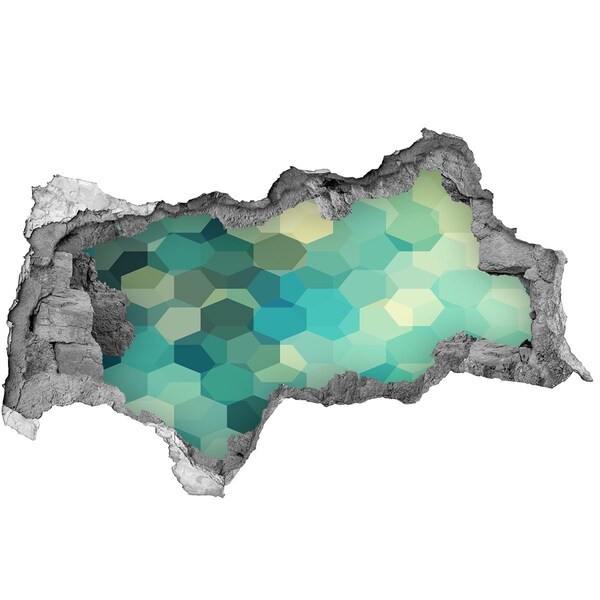 Fotomural autoadhesivo efecto agujero 3d Aguas oceánicas sumergidas