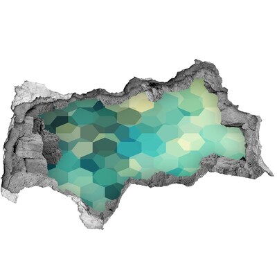 Fotomural autoadhesivo efecto agujero 3d Aguas oceánicas sumergidas