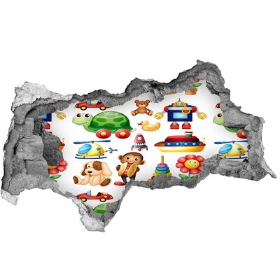 Samoprzylepna naklejka Zabawki w kolorowym świecie