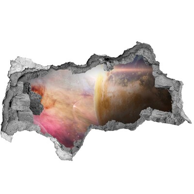 Fotomural autoadhesivo efecto agujero 3d Aventura espacial