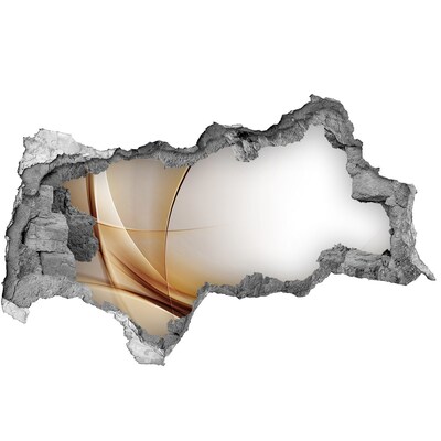 Vinilo adhesivo boquete en la pared rota Espacio abstracto detrás de la pared