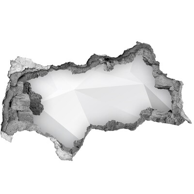 Dziura 3d fototapeta na ścianę Złamana ściana z odbiciem światła
