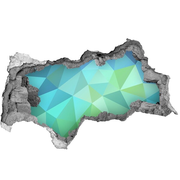 Vinilo adhesivo boquete en la pared rota Agujero virtual en la pared