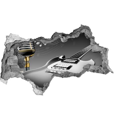 Fotoobraz dziura na ścianę Muzyczna dziura w ścianie