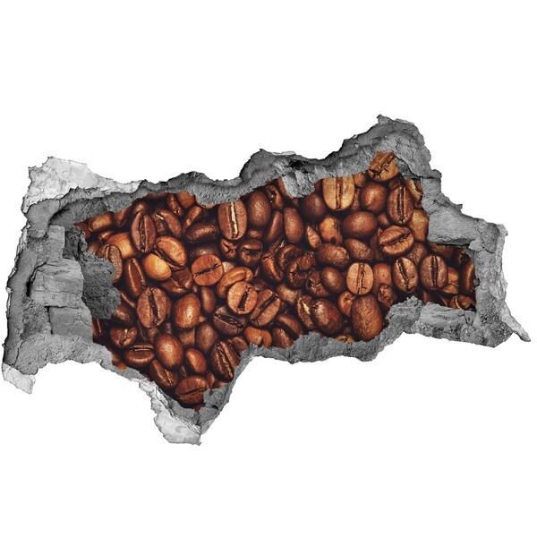 Fotomural autoadhesivo efecto agujero 3d Café en hormigón