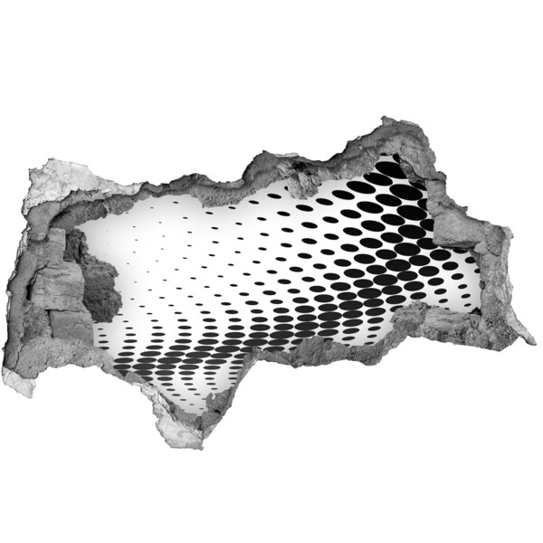 Pegatina decorativa agujero en la pared 3d Espacio virtual en el agujero