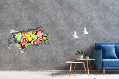 Pegatina decorativa agujero en la pared 3d Dulce paraíso de dulces