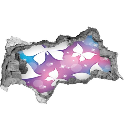 Dziura 3d fototapeta ścienna Kwiatowe marzenie w różowych tonacjach