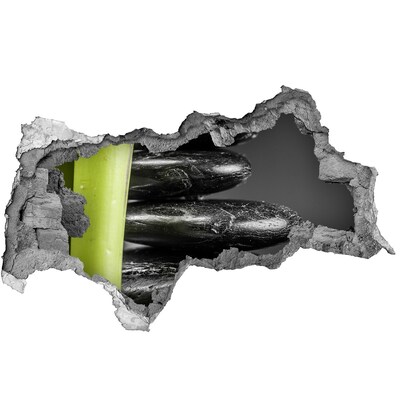 Fotomural autoadhesivo efecto agujero 3d Piedras de spa